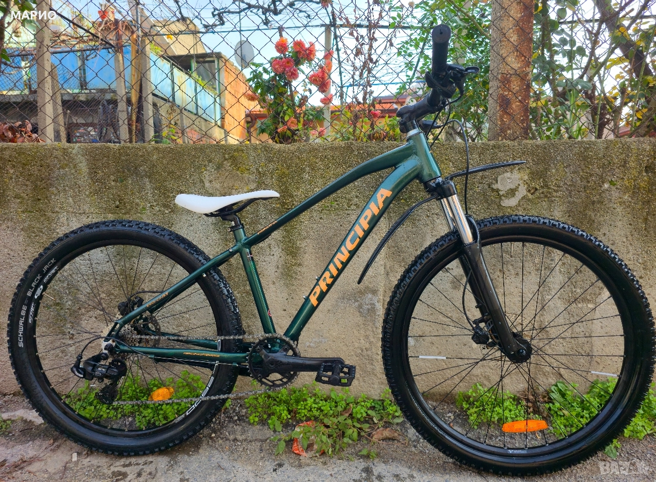 Алуминиев 27.5 цола XS размер 1x7 скорости Хидравлични дискови Princip, снимка 1