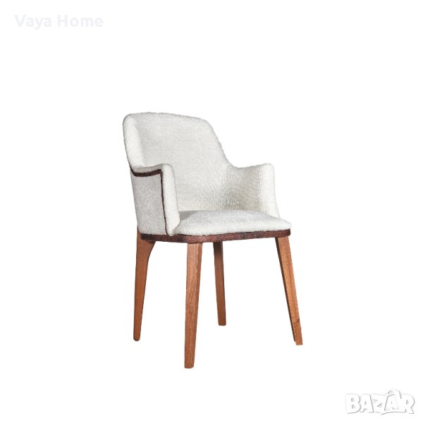  Трапезен стол, Cadena, Бял, снимка 1