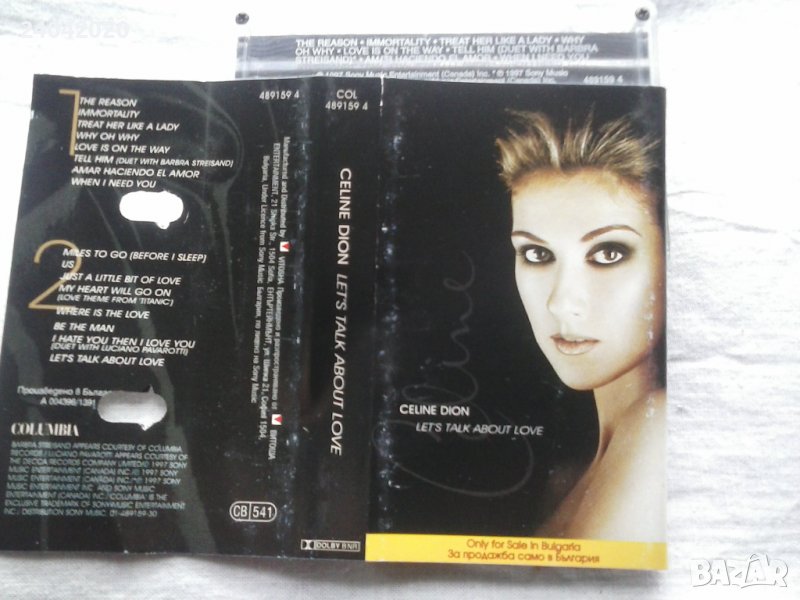 Celine Dion – Let's Talk About Love лицензна касета, снимка 1