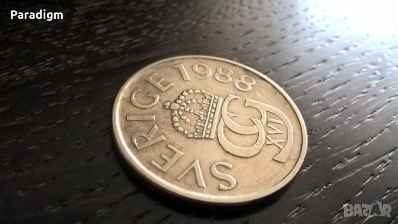 Mонета - Швеция - 5 крони | 1988г., снимка 1