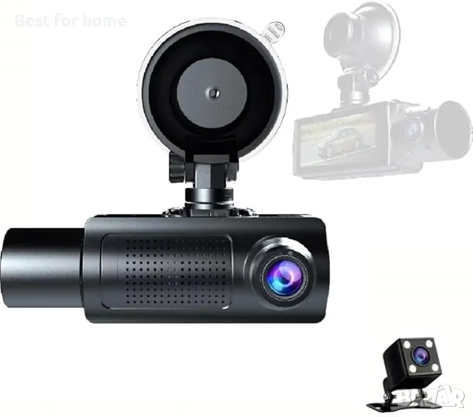 Тройна даш камера- предна , вътрешна и задна камера Karlak, снимка 1