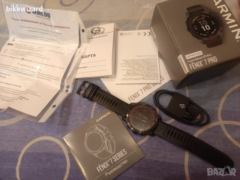 Garmin Fenix 7 Pro Sapphire Solar, 47 мм, черен - 010-02777-11 , снимка 1