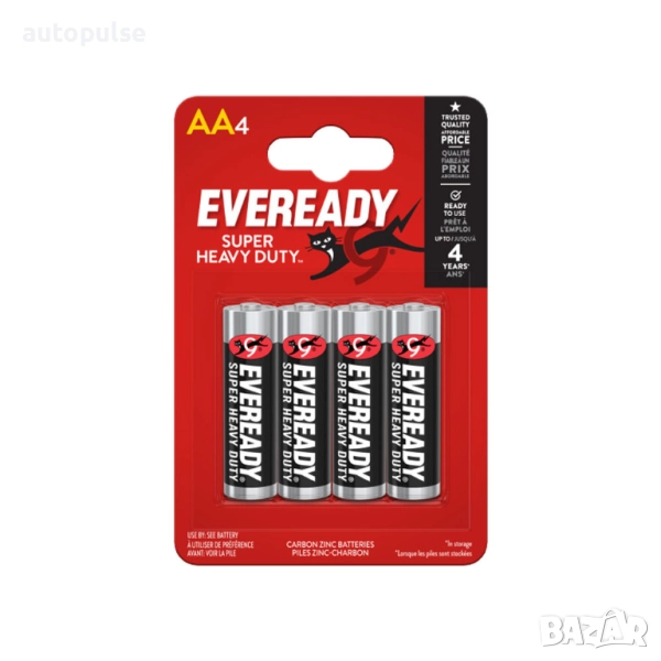 Батерии Eveready SHD AA 4 бр., снимка 1