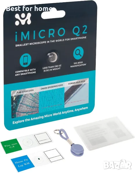iMicro Q2 обектив- микроскоп за камера за iPhone., снимка 1