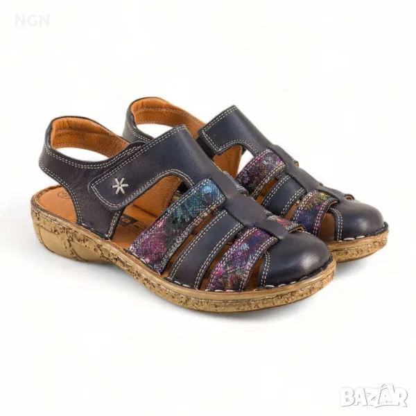 Анатомични дамски сандали от естествена кожа., снимка 1