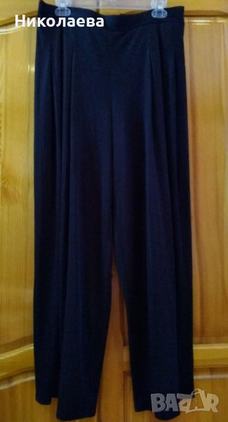 Черен широк панталон,лек "шалвар",XL, снимка 1