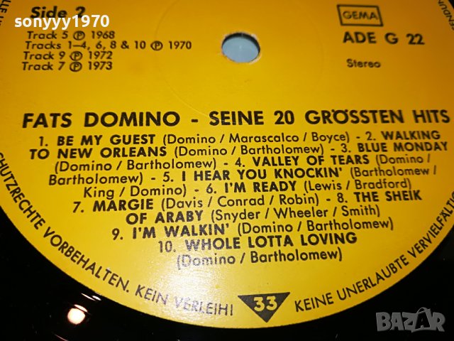 SOLD-FATS DOMINO-ПЛОЧА ВНОС GERMANY 0305231705, снимка 14 - Грамофонни плочи - 40577937