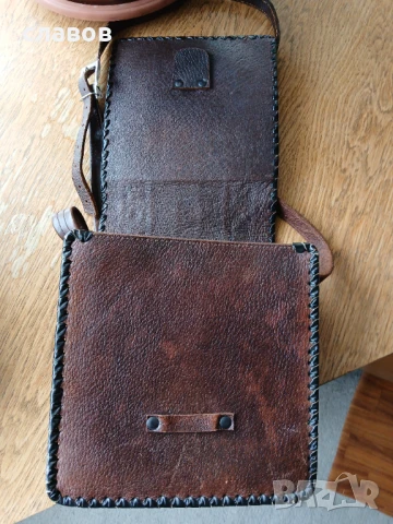 Кожена чанта , естествена кожа, уникат., снимка 2 - Чанти - 50617242