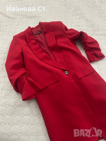 Дълго дамско сако, снимка 2 - Сака - 51550268