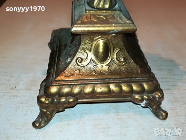 СВЕЩНИК В ЦВЯТ СТАРО ЗЛАТО-ВНОС ГЕРМАНИЯ 2205221007, снимка 8 - Антикварни и старинни предмети - 36837254