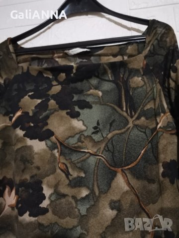 СТРАХОТНА И ЕФЕКТНА БЛУЗА XL, снимка 3 - Туники - 40692762