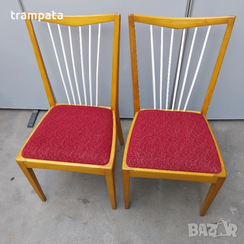 НАЙ ДОБРАТА ОФЕРТА Дизайнерски винтидж столове Bähre 1940/50, снимка 2 - Антикварни и старинни предмети - 52977130