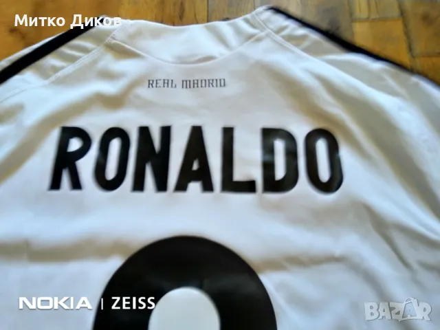 Реал Мадрид футболна тениска отлична домакини 2009-2010 №9 Кристиано Роналдо размер ХЛ, снимка 13 - Футбол - 48002975