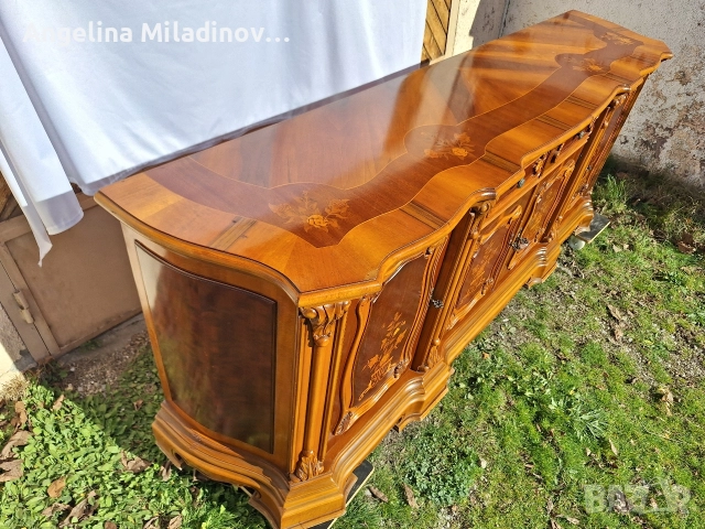 Италиански уникален комод с богата Интарзия , снимка 17 - Шкафове - 52712641