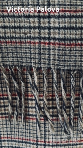 Стилен зимен вълнен шал plaid дизайн, снимка 4 - Шалове - 52932675