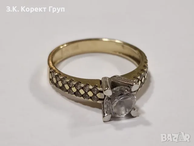 Златен пръстен 14К 585 / 3,73 гр., снимка 2 - Пръстени - 56445118