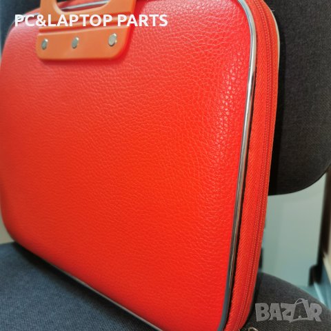 Стилна чанта за лаптоп/документи оранжев 35x26cm, снимка 3 - Чанти - 42201675