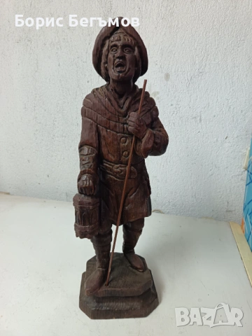 ДЪРВЕНА СТАТУЕТКА ДЪРВОРЕЗБА, снимка 5 - Статуетки - 53982966