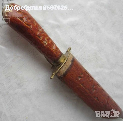 ножове и стар инструмент кована ножица за ламарина, нож ножка ножче с дървена кания, снимка 8 - Други инструменти - 28946789