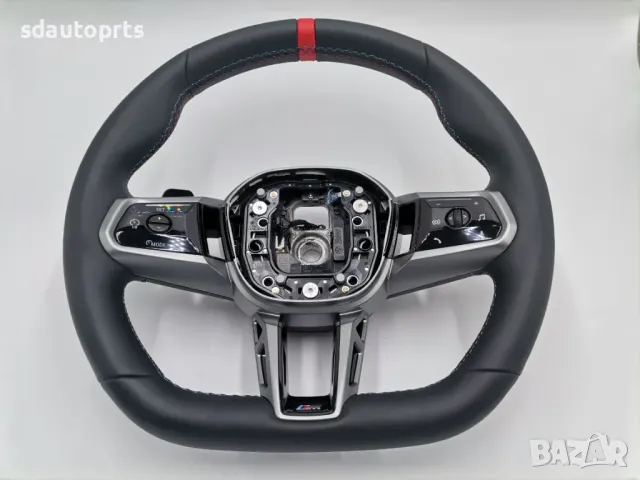 M Спортен волан Red BMW 5 G60 G61 7 G70 X3 G45 Пера Boost M Power, снимка 3 - Части - 49096701