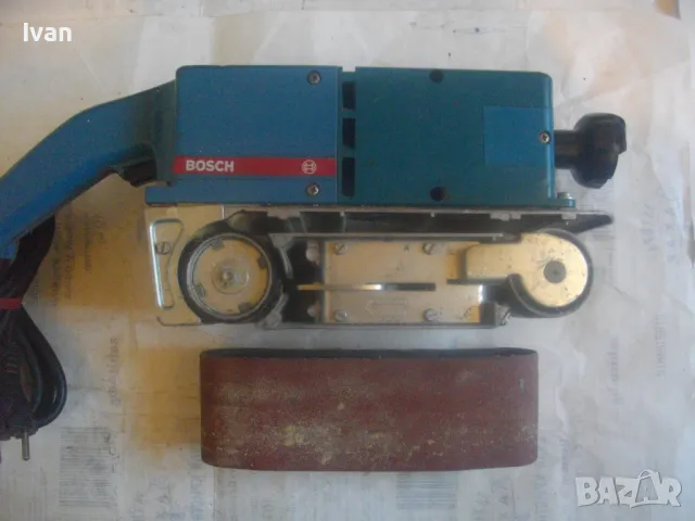 ЗА ЧАСТИ ЗА РЕМОНТ 950 ВАТА BOSCH ПРОФИ СИНЯ СЕРИЯ ГОЛЯМ ЕЛ. ЛЕНТОВ ШЛАЙФ БОШ, снимка 17 - Други инструменти - 50170228
