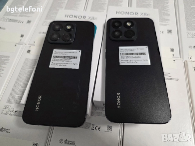 Honor X8C 8/256,черни,2 години гаранция+прозрачен гръб подарък