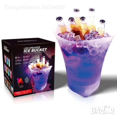 Охладител за Напитки с музика и светлини 4863, снимка 6 - Други стоки за дома - 53356045