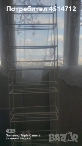 Много здрава етажерка от арматурно желязо ,ръчна изработка 