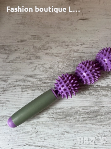 Масажор с въртящи се топчета с шипове в лилав цвят ❤️, снимка 2 - Масажори - 52400477