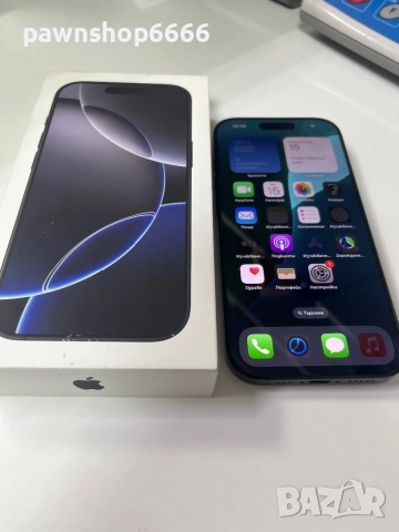 Apple iPhone 16 Pro 128GB батерията е на 100% със 71 цикъла + гаранция 