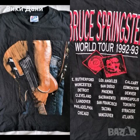 тениска Брус Спрингстийн 1992-93 Bruce Springsteen World Tour T Shirt Made In USA, снимка 2 - Колекции - 34300858