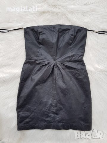 Дамска кожена рокля размер М