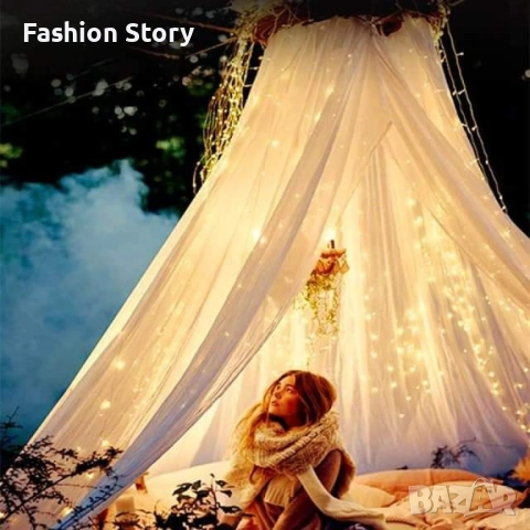 НАМАЛЕНИЕ! Коледна завеса с дистанционно, снимка 2 - Декорация за дома - 51538098