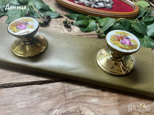 За любителите на романтиката💗  Винтидж стенна закачалка с порцеланови, снимка 15 - Декорация за дома - 53332160