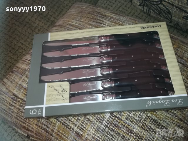 laguiole 6бр BLACK-knives france 2002211330, снимка 2 - Колекции - 31886749
