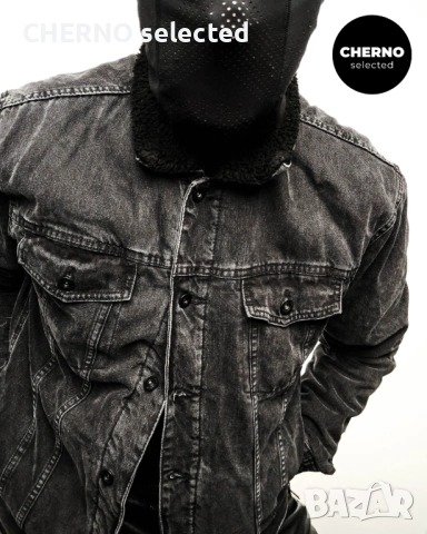 Дънково шерпа яке ZARA Sherpa Denim Trucker Jacket – Размер L•M – Отлично състояние