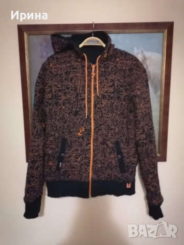 Мъжки суитшърт-яке с две лица, М размер, снимка 2 - Суичъри - 53351327