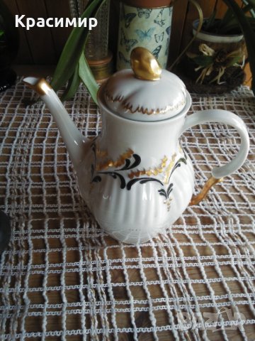 LIMOGES - френски порцелан - чайник - уникат, снимка 2 - Антикварни и старинни предмети - 35109225