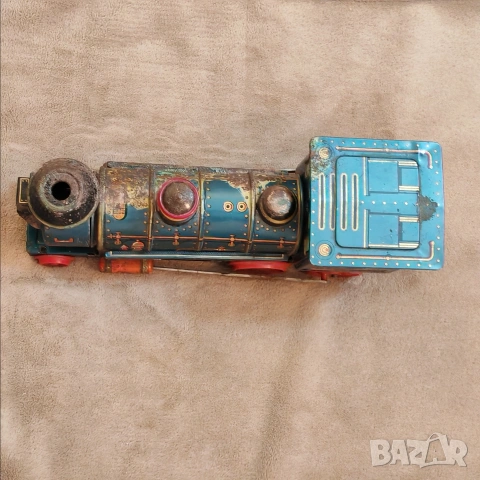 Винтидж ламаринен локомотив 60-те години на миналия век, Япония. , снимка 3 - Колекции - 53154535