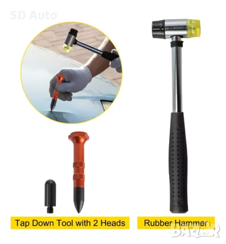 VEVOR PDR Комплект Лостове за ремонт на вдлъбнатини без кит и боя - 20 части, снимка 5 - Аксесоари и консумативи - 49553053