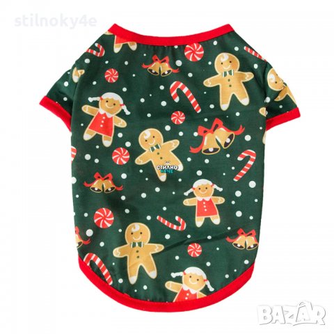 Кучешка Коледна тениска Кучешки Коледни дрехи Коледна дреха за куче, снимка 11 - За кучета - 34698938