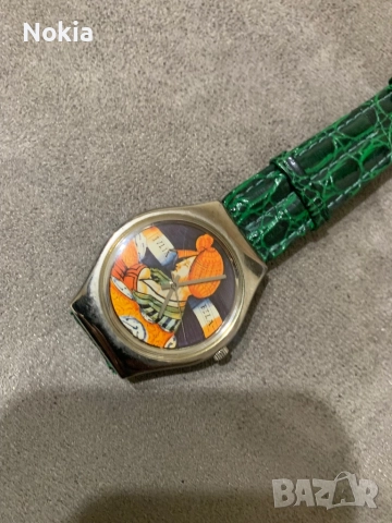 vintage 90's NOS Italian Art Watch from the Collection Palazzo Brugiotti, снимка 2 - Мъжки - 52917394