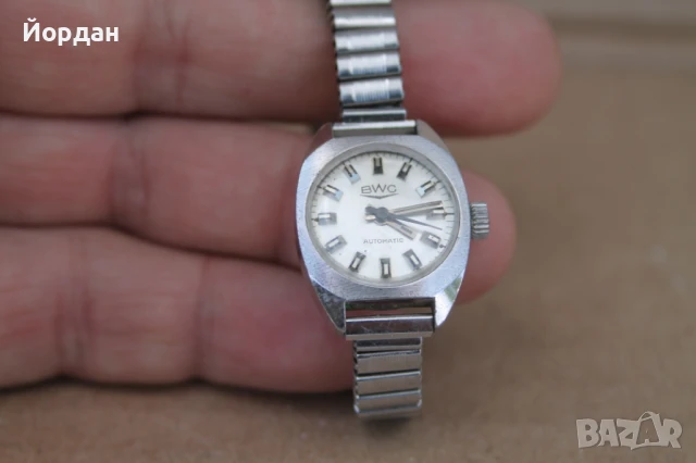 Швейцарски автоматичен часовник ''BWC , снимка 2 - Дамски - 50728334