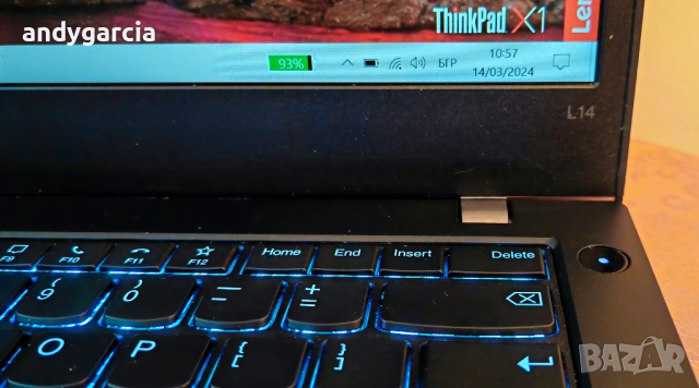 Lenovo ThinkPad L14/Core i5-10210U/16GB RAM DDR4/256GB SSD NVME/14' Full HD IPS перфектен , снимка 12 - Лаптопи за работа - 44760296