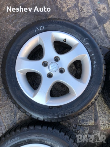 4бр. алуминиеви джанти от Suzuki Swift 15 цола., снимка 2 - Гуми и джанти - 53880458