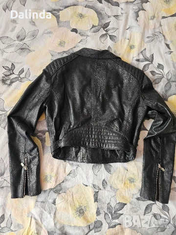 Късо якенце от естествена кожа , снимка 6 - Якета - 54353629