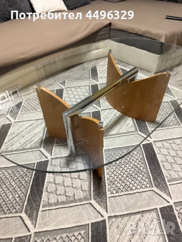 Холна Стъклена маса , снимка 2 - Маси - 50757860