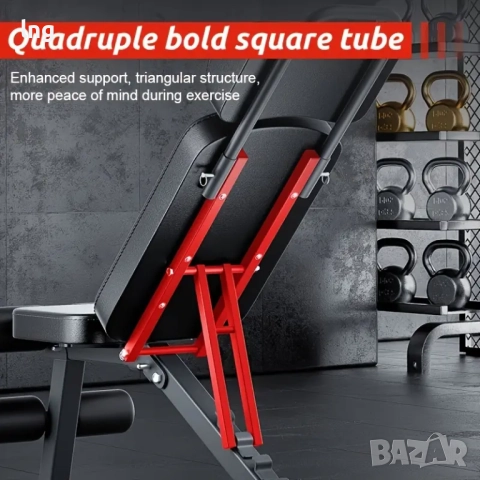 Продавам: Мултифункционална сгъваема лежанка за фитнес, снимка 6 - Фитнес уреди - 51453335