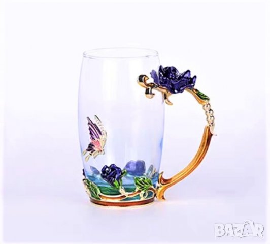 Бутикова чаша от огнеупорно стъкло, снимка 4 - Подаръци за юбилей - 34072060