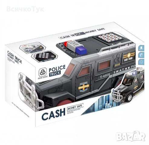 ✨Детска електронна касичка Линейка / Полицейски джип 2в1   , снимка 3 - Коли, камиони, мотори, писти - 50897430